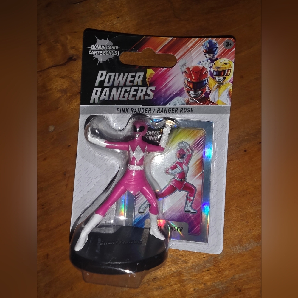 Power Rangers Pink Ranger Mini Figure With Bonus Holo Card Just Play 2024